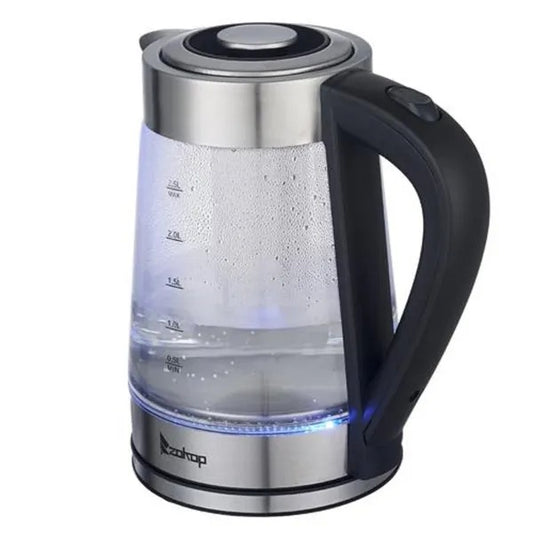 HD-250 110V 1200W 2.5L Electric Kettle With Blue Glass