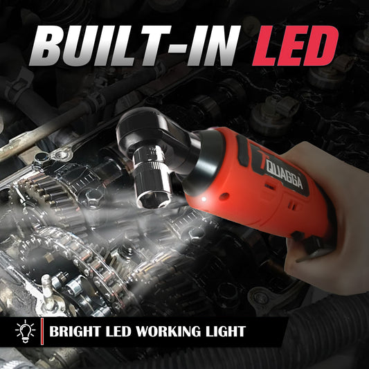 TQUAGGA Cordless Electric Ratchet Wrench Set, 12V, 45ftlbs,Variable Speed Power Ratchet Wrench,with Batteries2,Automotive Repair Tools, Electric Tools Cordless,Hardware,Impact,Heavy Duty