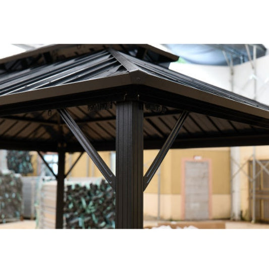 10x10 Color Steel Tile Double-roof Pavilion Gazebo