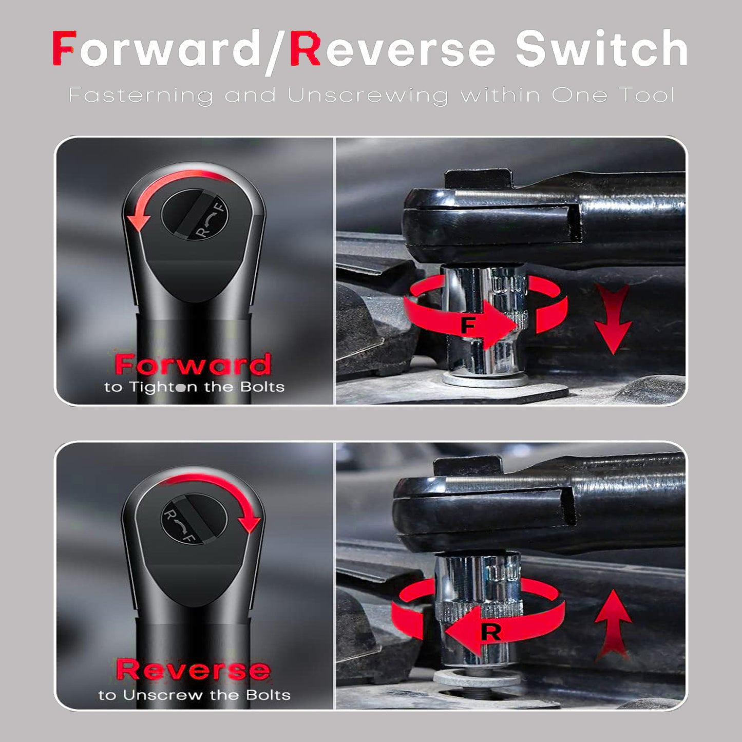 TQUAGGA Cordless Electric Ratchet Wrench Set, 12V, 45ftlbs,Variable Speed Power Ratchet Wrench,with Batteries2,Automotive Repair Tools, Electric Tools Cordless,Hardware,Impact,Heavy Duty