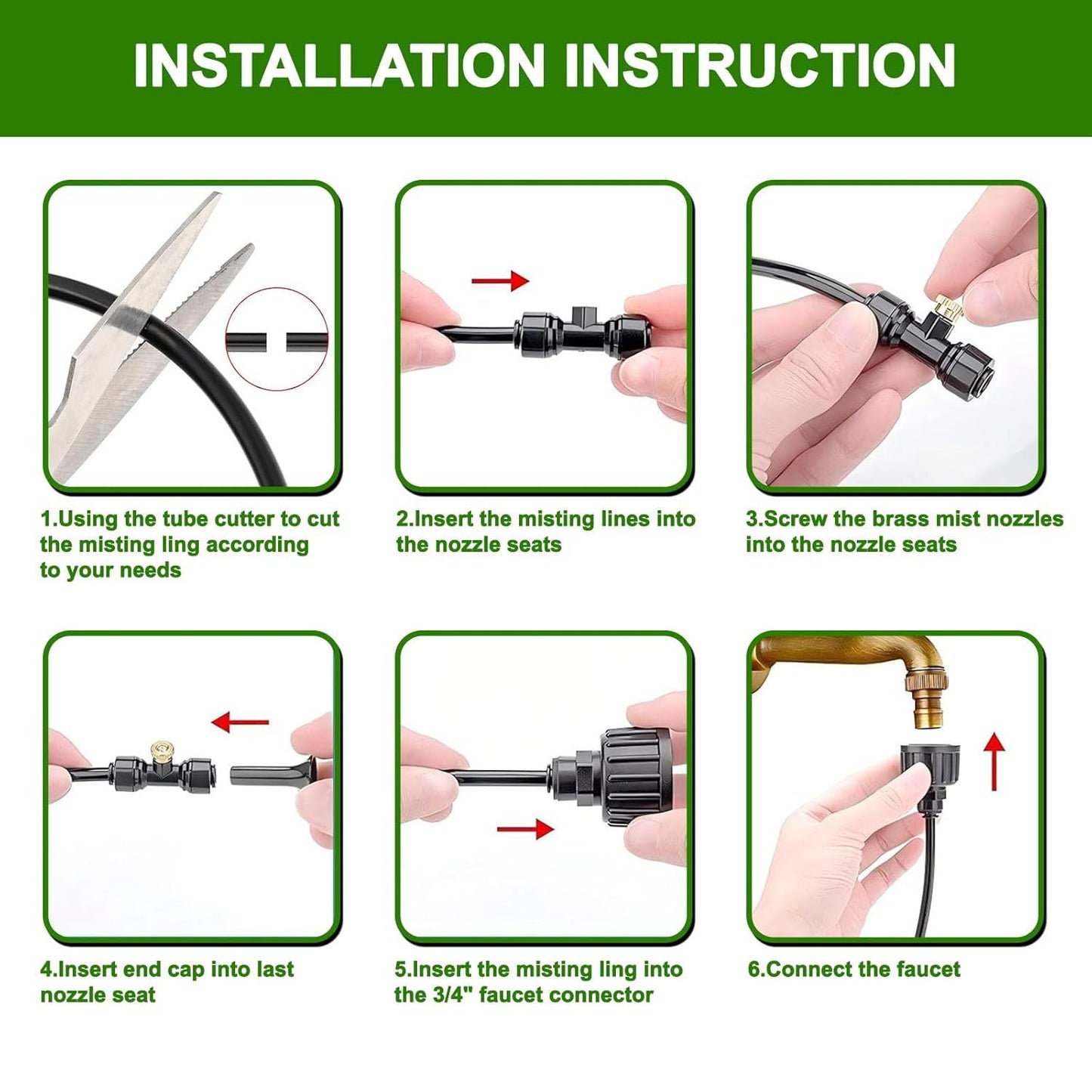 Misters For Outside Patio Outdoor Misting Cooling System For Patio Garden Greenhouse Trampoline